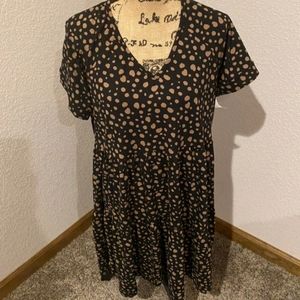 White birch dalmatian print dress